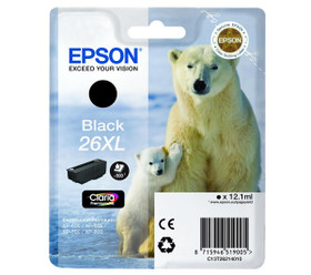 Mustesuihkuväri Epson NO. 26XL C13T26214012 musta T2621 