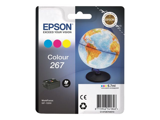 Mustesuihkuväri Epson NO. 267  C13T26704010 3-väri T267