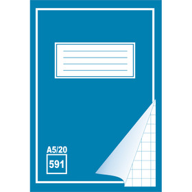 Työvihko 591 A5/20 blanko + isot ruudut 20 kpl/pkt