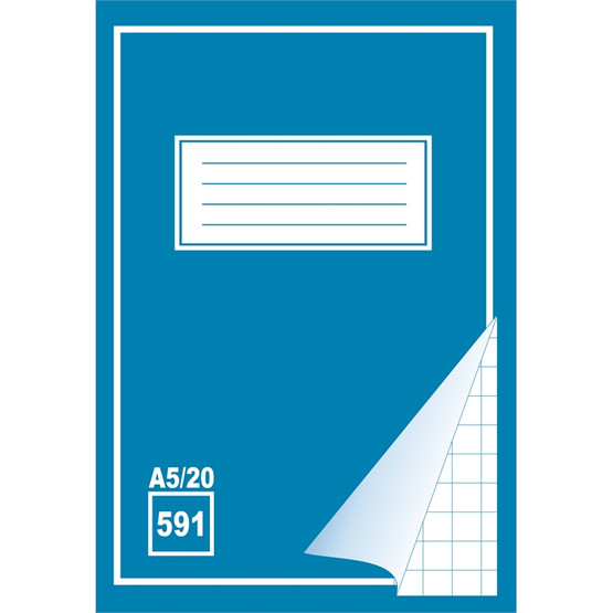 Työvihko 591 A5/20 blanko + isot ruudut 20 kpl/pkt
