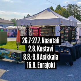 Elokuun markkinakiertueen pitstoppeja