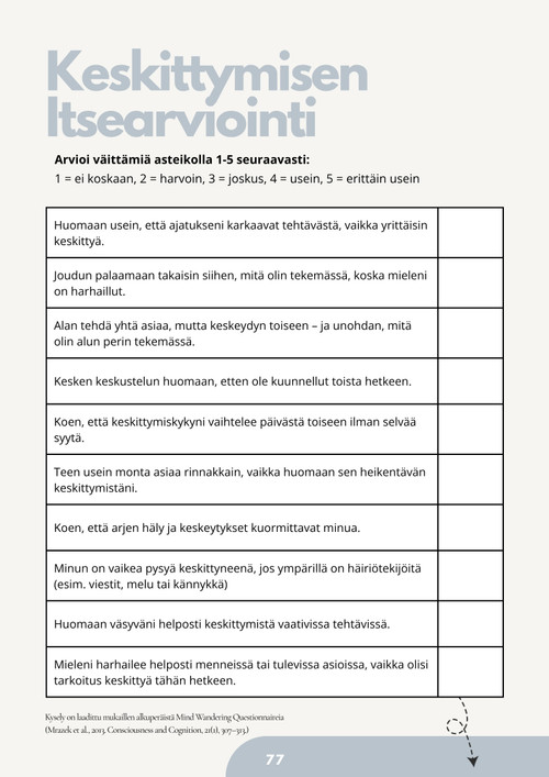 Fokus aivoihin™ treeniohjelma
