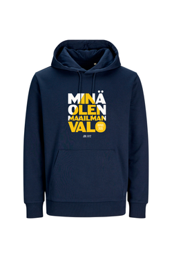 Minä olen maailman valo huppari