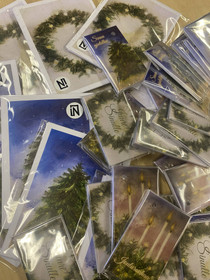 Joulukortti lajitelma