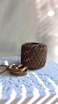 Linen Stories | Hiekka-hopea käsin kudottu pellavarannekoru