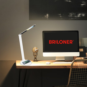 Briloner Cuma 7543016 - pöytävalaisin, korkeus 45.5cm, USB-laturi