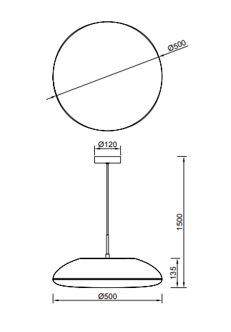 Mantra Kazz 8141 riippuvalaisin, halkaisija 50cm
