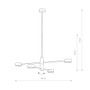 Nowodvorski Orbit 7945 - kattovalaisin, korkeus 77,5cm, leveys 84,5cm