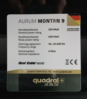 Esittelypari AURUM MONTAN 9 high gloss black