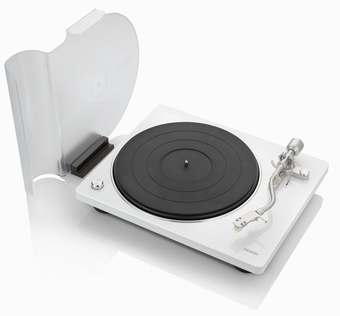 Denon DP-400 levysoitin valkoinen