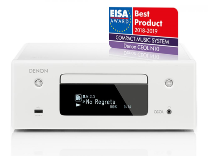 Denon RCD-N10 valkoinen keskusyksikkö