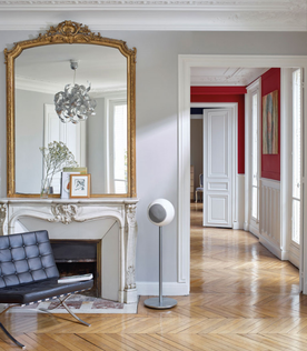 Elipson lattiajalusta Planet L kaiuttimelle harjattu kromi