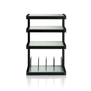 NorStone Esse Hifi Vinyl lasihyllyillä