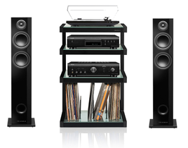 Perinteinen stereopaketti CD-ja vinyylitoiston ystävälle 