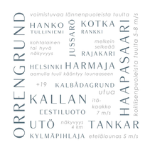 Tyynynpäällinen Merisää valkoinen