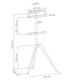 NorStone Vision Wood TV-teline