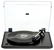 Rekkord M500 satiinimusta vinyylisoitin