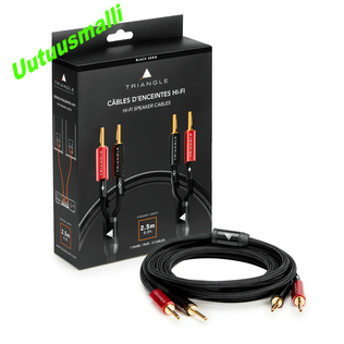 Triangle Black kaiutinkaapelit 2,5m pituudella