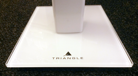 Triangle S04 valkoinen kaiutinjalustapari