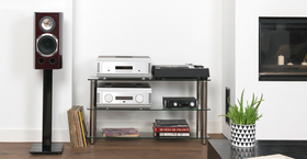 Triangle S04 musta kaiutinjalustapari