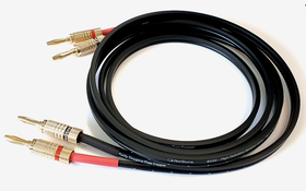 Musta NorStone Classic B250 kaiutinkaapeli banaaniliittimillä