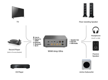 Triangle Borea BR04 + Wiim Amp Ultra + 6m NorStone B250 kaiutinkaapeli
