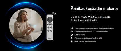 Wiim Sound älykaiutin musta