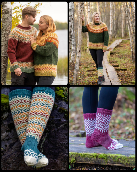 Korvenkulkijan villaneuleita -kirja  