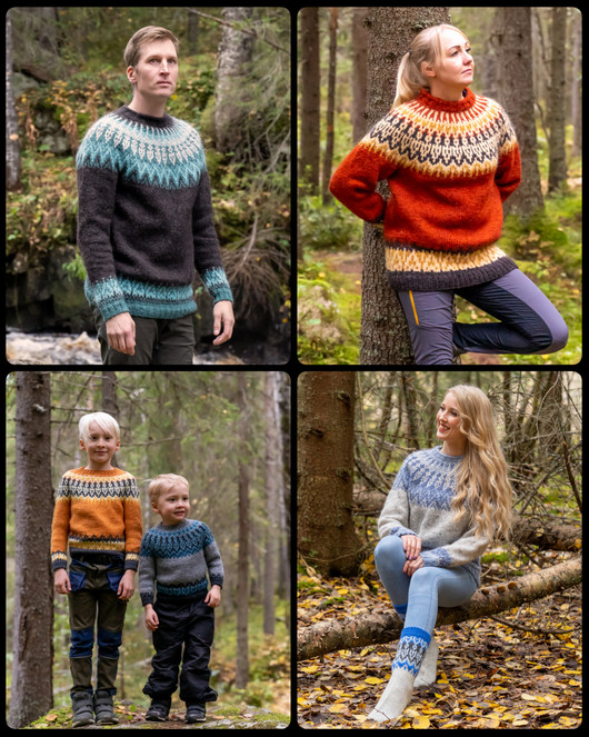 Korvenkulkijan villaneuleita -kirja  