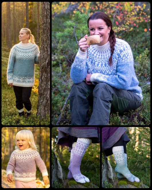 Korvenkulkijan villaneuleita -kirja  