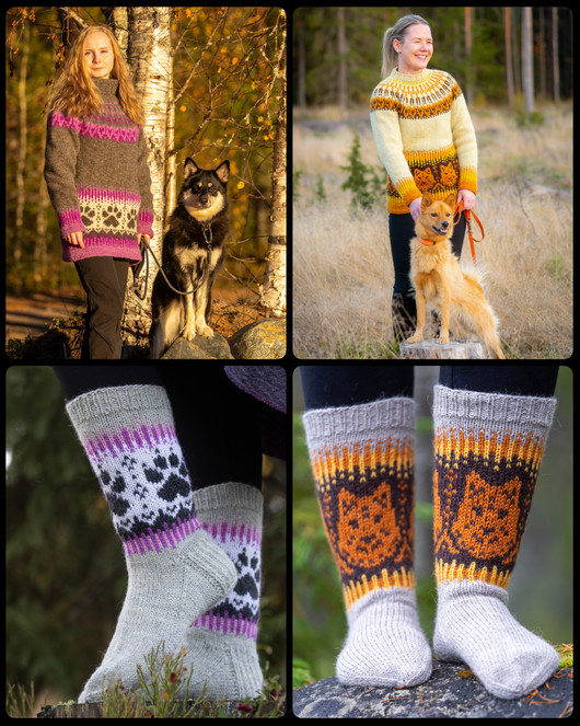 Korvenkulkijan villaneuleita -kirja  