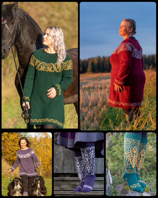 Korvenkulkijan villaneuleita -kirja  