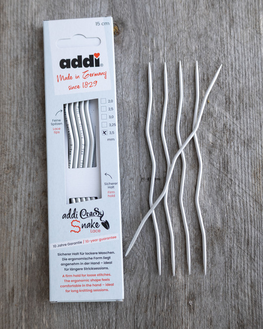 Addi Crasy Snake Lace sukkapuikot 15 cm