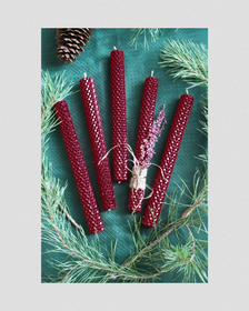 Mehiläisvahakynttilä Kanerva (2 kpl)