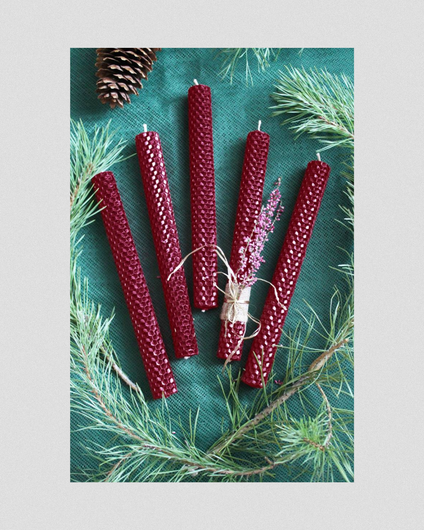 Mehiläisvahakynttilä Kanerva (2 kpl)