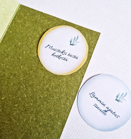 Luonnon muistikirjasta – käsinmaalatut kortit, lehtiaihe 2 (2kpl)