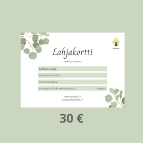 Opinpuun lahjakortti 