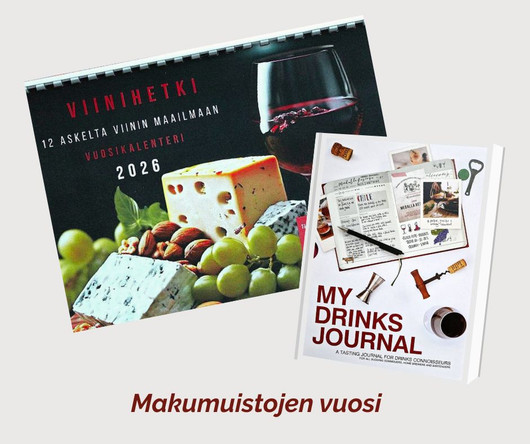 Makumuistojen vuosi - Viinihetken kalenteri ja maistelupäiväkirja