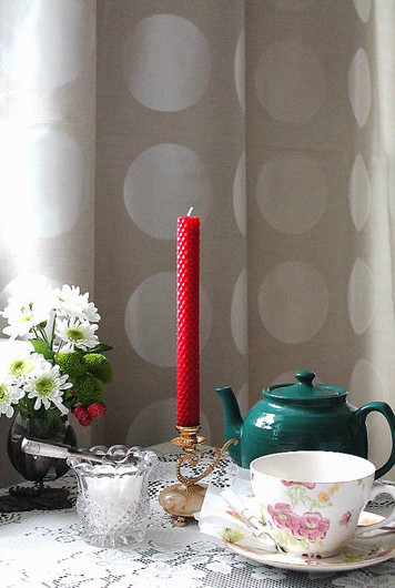 Mehiläisvahakynttilä Onnenpuna (2 kpl)