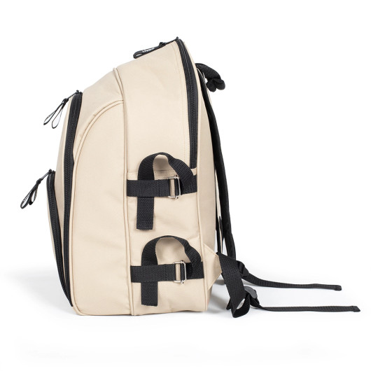 Piknik-reppu 4 hengelle – valmis setti retkille, puistoon ja kesäpäiviin (vaalea)