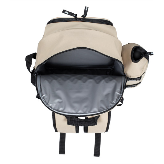 Piknik-reppu 4 hengelle – valmis setti retkille, puistoon ja kesäpäiviin (vaalea)