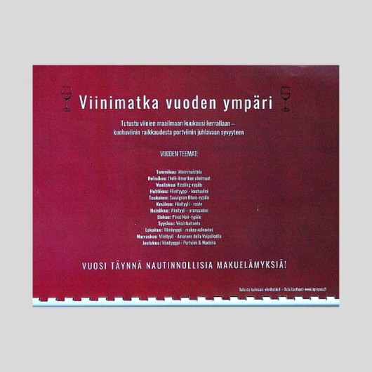 Makumuistojen vuosi - Viinihetken kalenteri ja maistelupäiväkirja