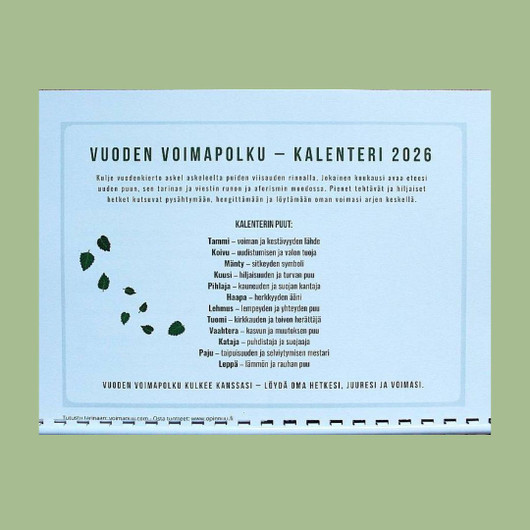 Voimapuu 2026 - Vuoden voimapolku 