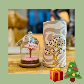 Ruusukvartsipuu - hiljaisuuden hetki (Voimapuun puutarha)