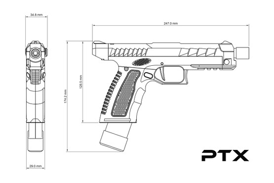 PTX Pistol with PULSAR S2 HPA Engine (Ennakkotilaus)