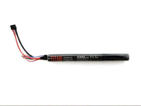 Titan Power Li-Ion 11.1v 3000mAh tikkuakku T-liitin