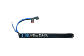 Titan Power Li-Po  11.1v 1200mAh 25C AK Style Stick T-liitin