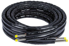 Tuplaputki eristeellä 20m, DN16 (AISI 316L)