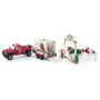 Schleich 72148 matka paddockiin. Auto ja traileri, hevosaitaus, koira