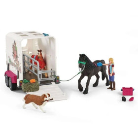 Schleich 72148 matka paddockiin. Auto ja traileri, hevosaitaus, koira